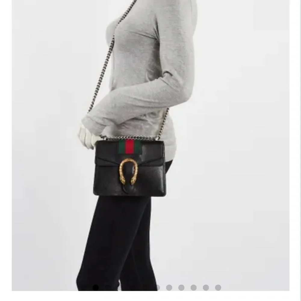 Gucci Dionysus Black Leather/web small handbag - Picture 2 of 8